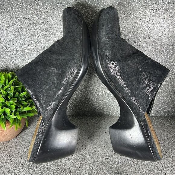 Naot Dream Black Nubuck Leather Clogs Mules Size 10 - Picture 6 of 8